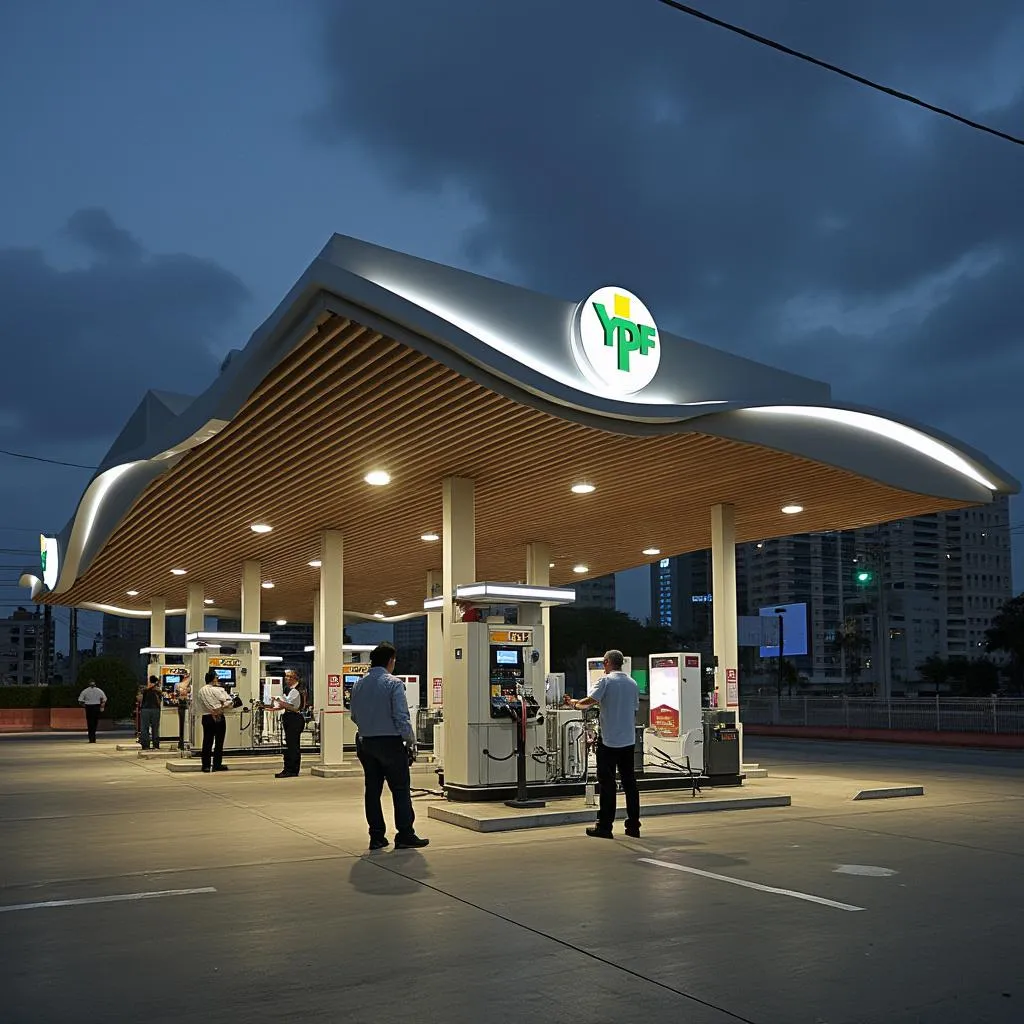 Estación YPF moderna